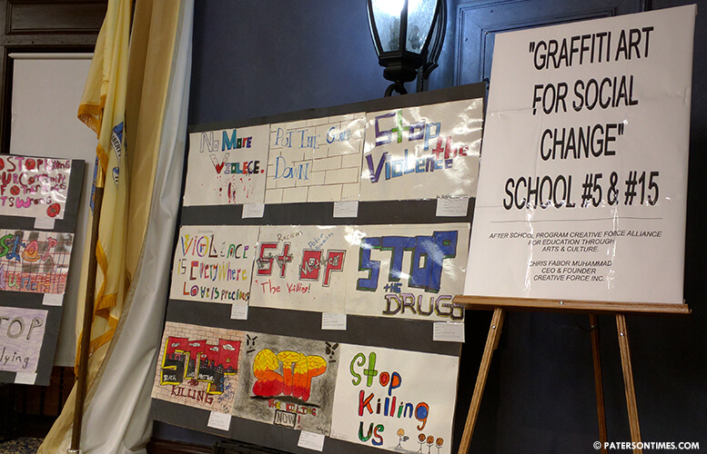 Students’ artworks promoting social change on display at