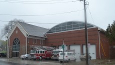 The new firehouse on McBride Avenue.