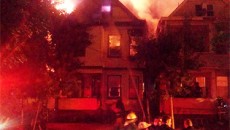 Home burning on Hamilton Avenue | Photo by Lamar Wheeler