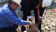 Evans and Morlino open time capsule.