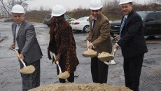 Mayor Jose "Joey" Torres and others breaking ground on new Paterson vista project.
